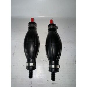 Pactrade 2pcs Black Rubber Jumbo 3/8'' Primer Bulb Hose For Outboard Fuel Tanks